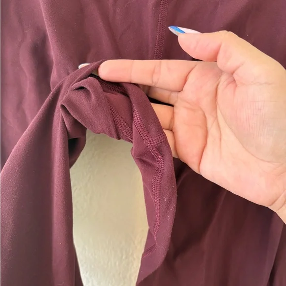 lululemon athletica Burgundy leggings ‘34 - Picture 5 of 6